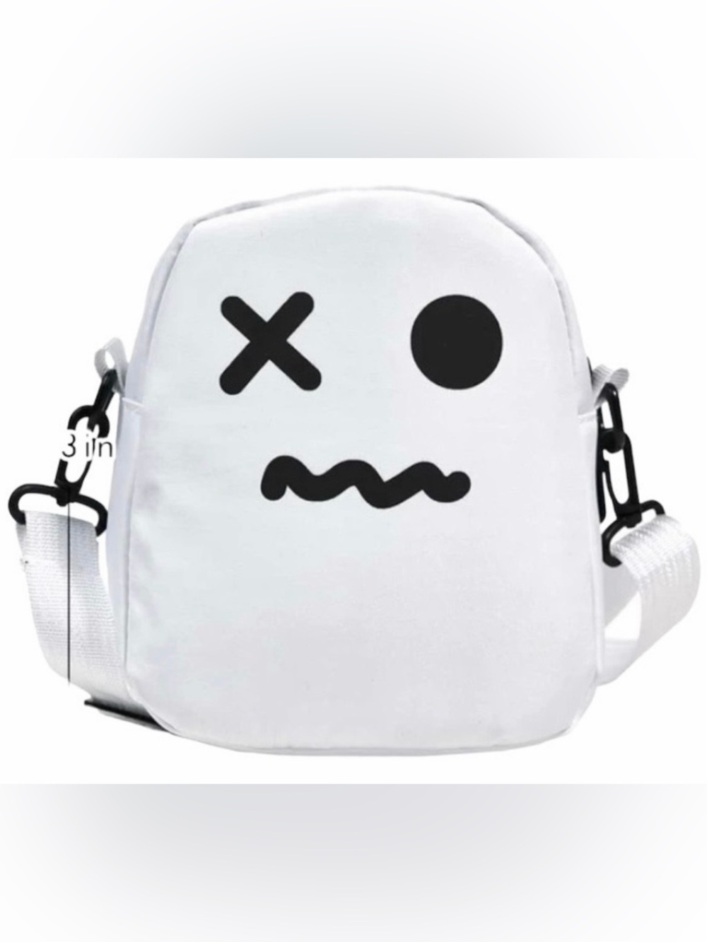 🎃 Purse Crossbody 8” Ghost White Bag Shoulder - Picture 1 of 12